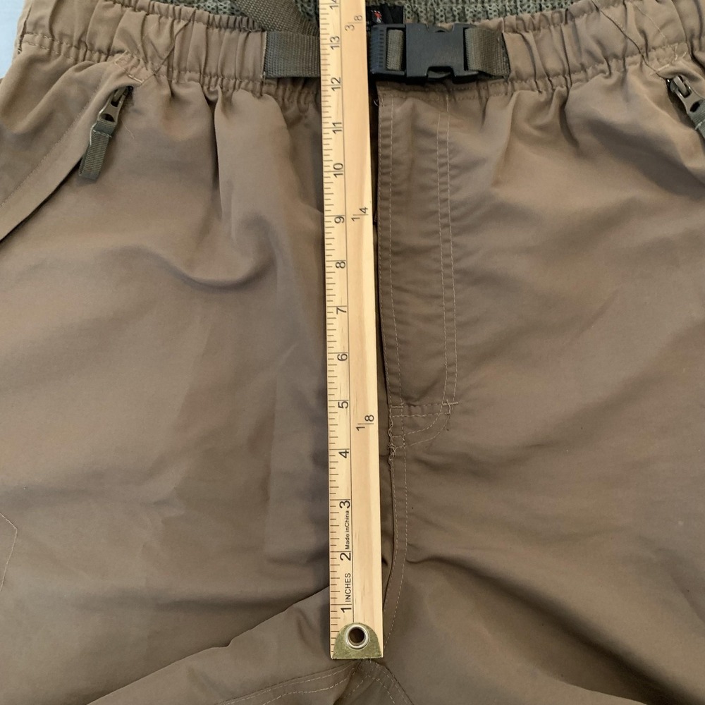 Swiss Sport Cargo Shorts Mens Medium Beige Nylon Belted Elastic Waist Hiking - Picture 3 of 7